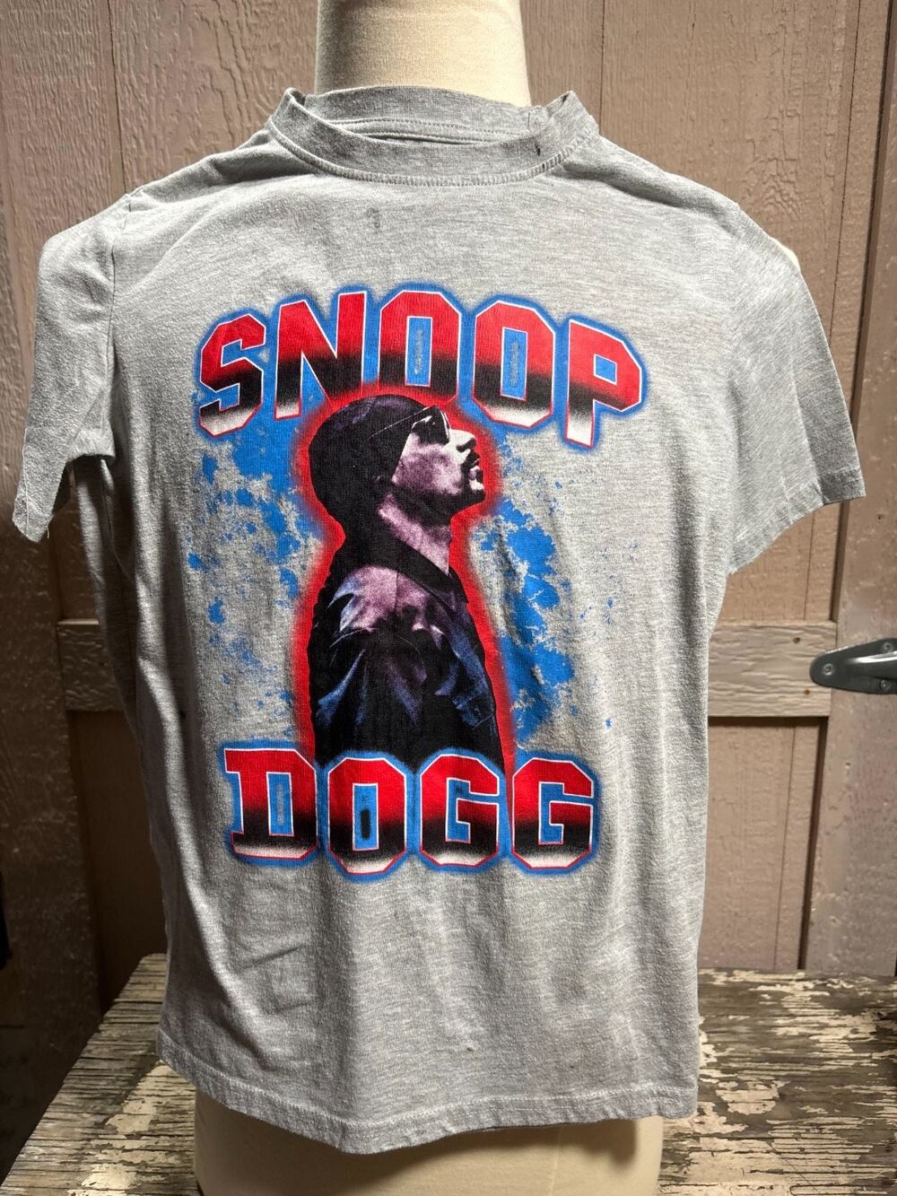 Snoop Dogg child youth gray T-Shirt Size 10/12 rap hip hop shirt